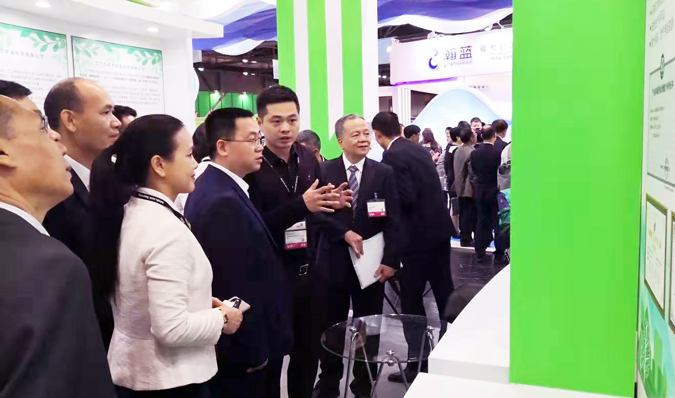 鵬凱環(huán)境研發(fā)中心朱梟強(qiáng)博士講解鵬凱參展情況