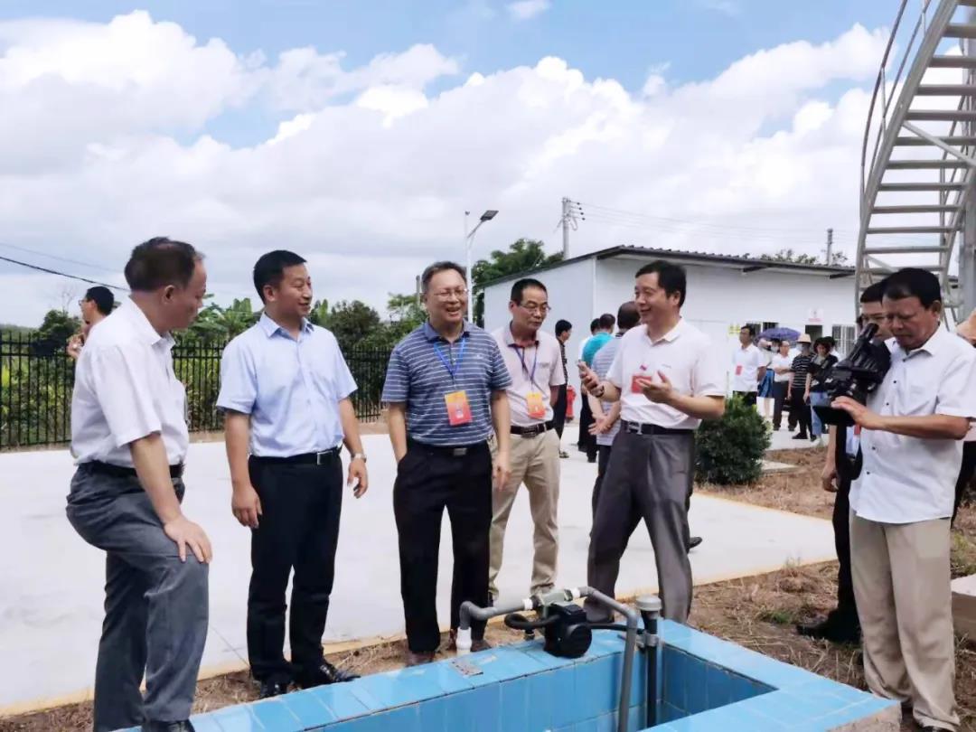 查看馬圩鎮(zhèn)裝配式污水廠出水水質(zhì)情況