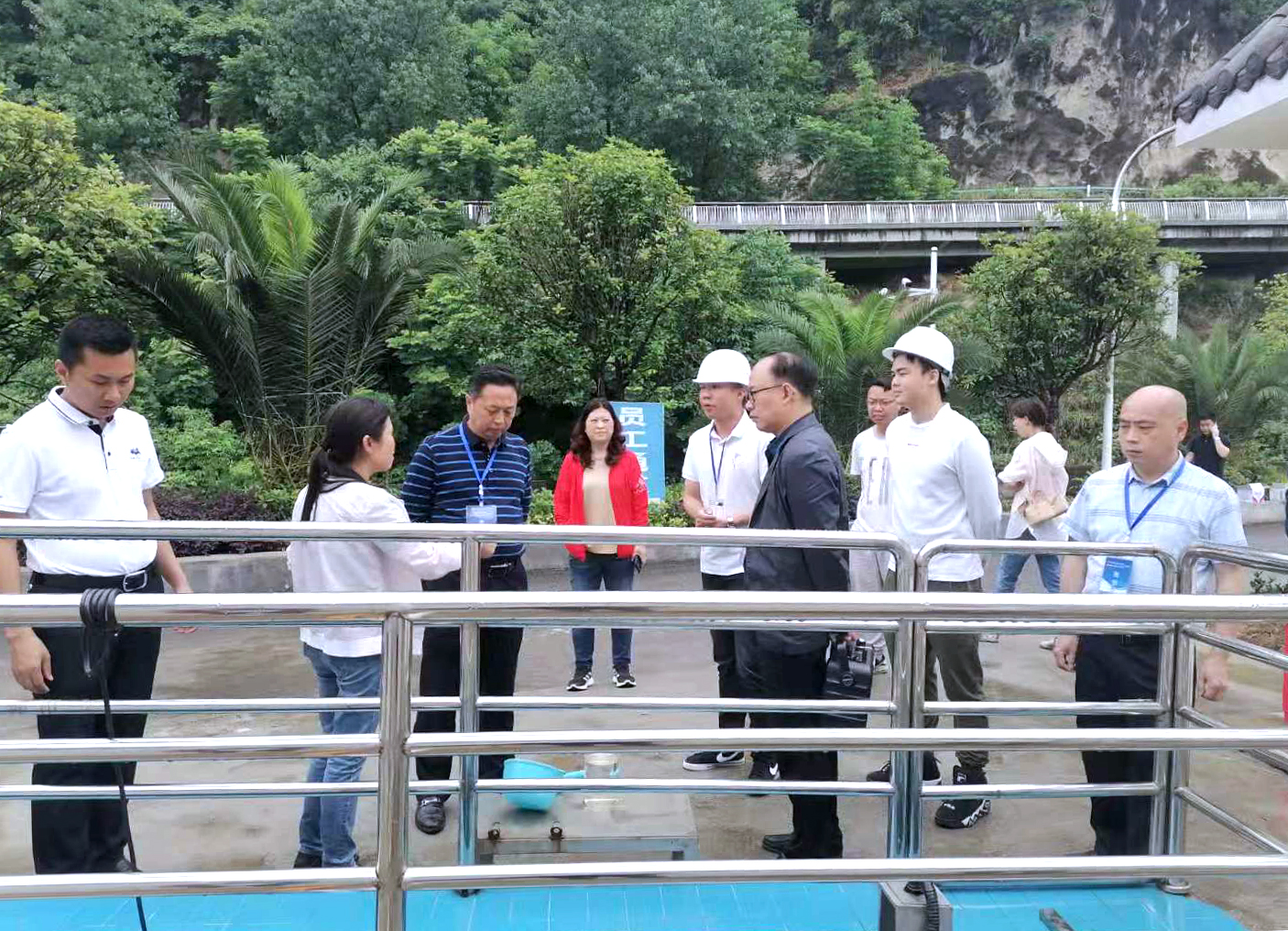 實(shí)地考察裝配式污水廠